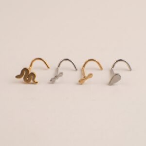 Pack Nostril Dorado Serpiente & Plata Gota