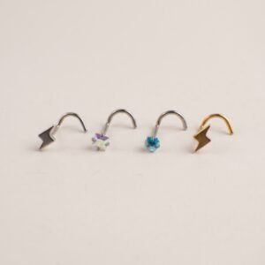 Pack Nostril Dorado Hoja & Plata Flecha