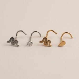 Pack Nostril Dorado Serpiente & Plata Espiral